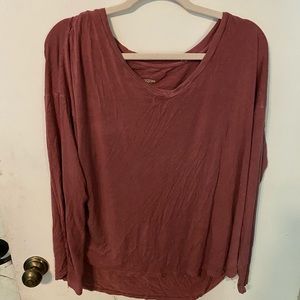 Pink long sleeve shirt